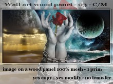 !Moril Creations! Wall Art Wood panel - 03 - C/M