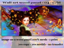 !Moril Creations! Wall Art Wood panel - 04 - C/M
