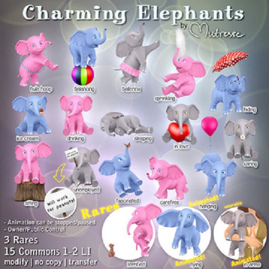 Mutresse-Flying-Charming Elephants RARE