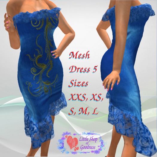 Asymmetrical Strapless Dress With Lace Frills