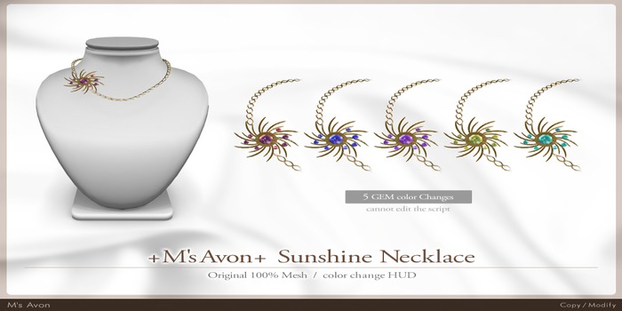 +M's Avon+SunshineNacklace(Wear Me)