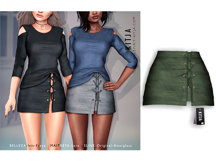 KITJA - Roxie Skirt KHAKI