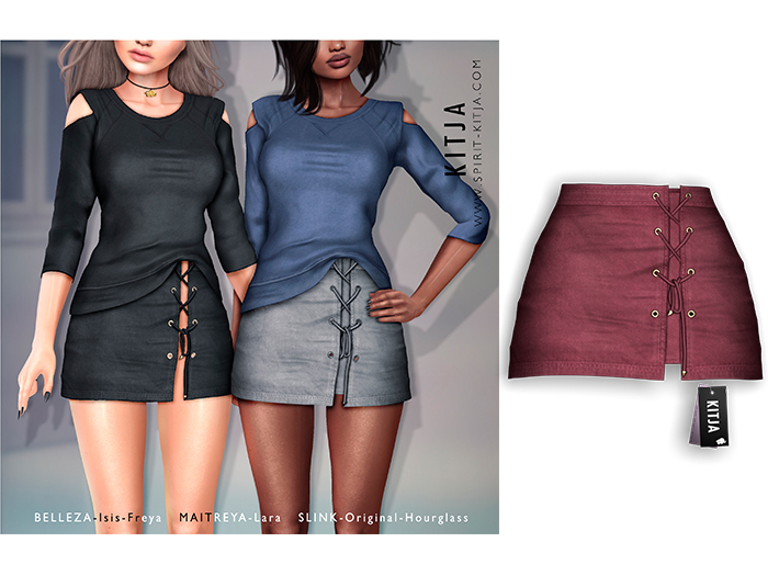 KITJA - Roxie Skirt VINOUS