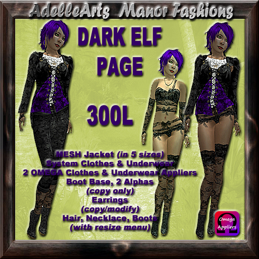 AdelleArts Dark Elf Page