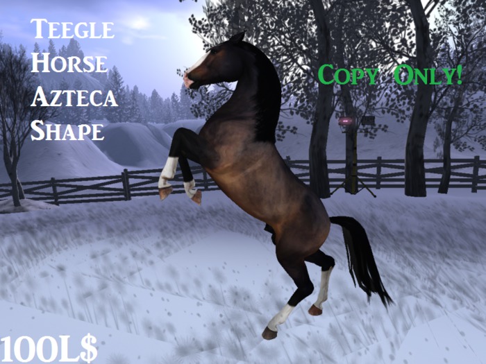 Teegle Horse Azteca Shape