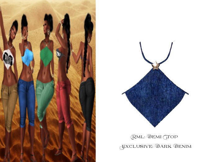 RML DEMI TOP:DARK DENIM