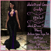 Maleficent Gown Gothic Violet