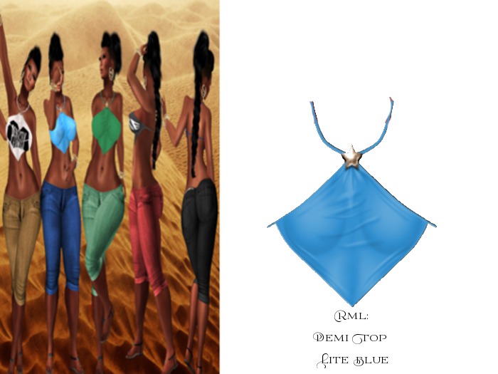 RML DEMI TOP:LITE BLUE