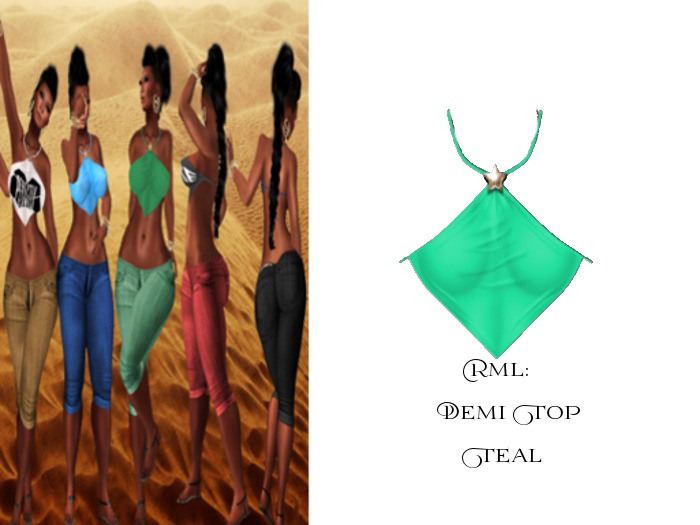 RML DEMI TOP:TEAL