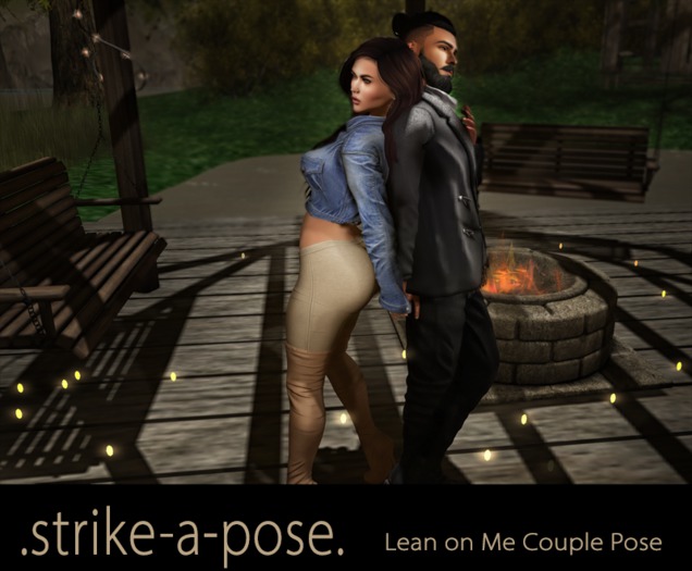 .strike-a-pose. Lean on Me Couple Pose