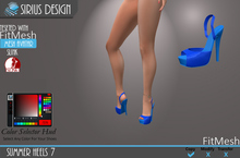 Sirius Design Summer Heels 7 SLINK With Color Hud Boxed