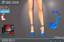 Sirius Design Summer Heels 8 SLINK With Color Hud Boxed