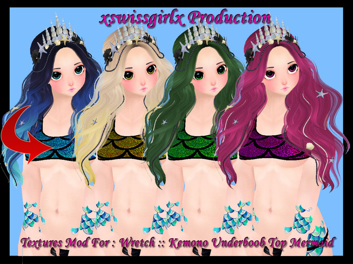 Textures Mod For : Wretch :: Kemono Underboob Top Mermaid