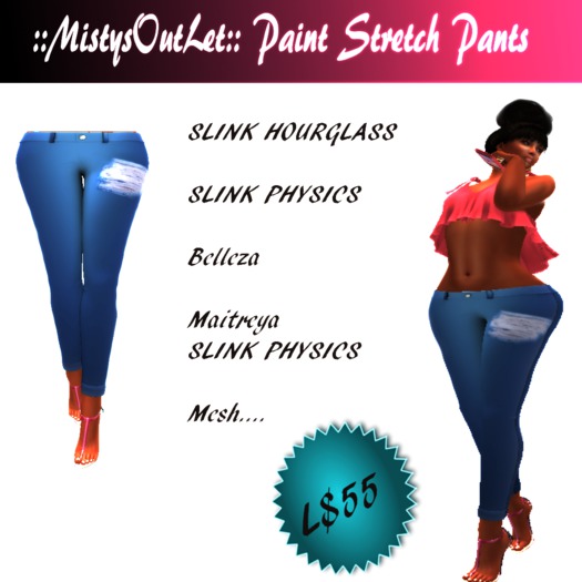 ::MistysOutLet:: Paint Stretch Pants