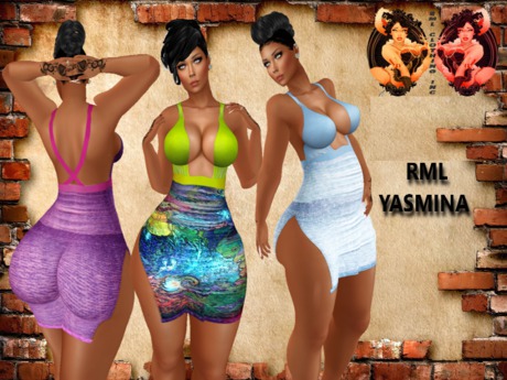 Second Life Marketplace - RML YASMINA DRESS----GOLDEN