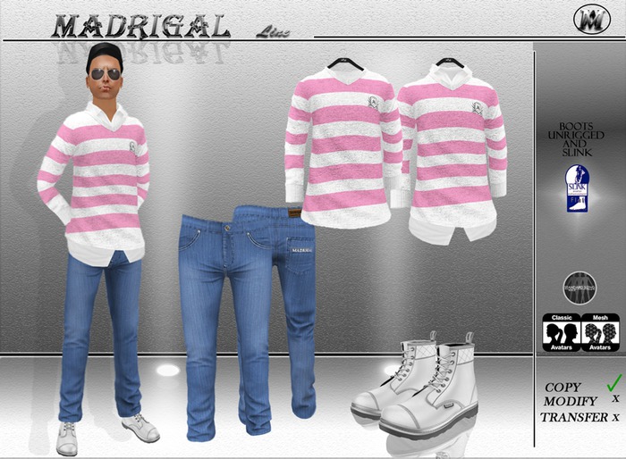 MADRIGAL.:MESH MENS OUTFIT URBAN II.: DEMO