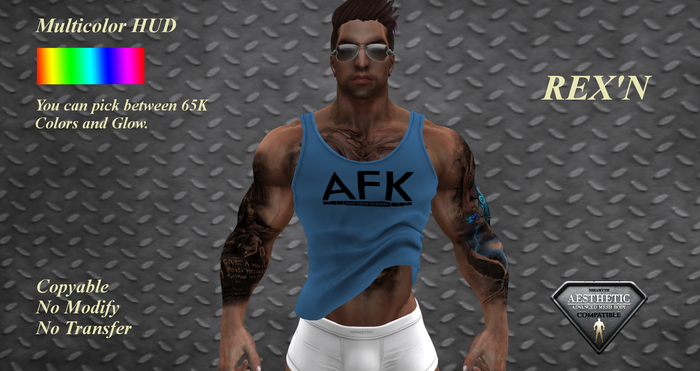 Rex'N Roll Up Tank Top "AFK"