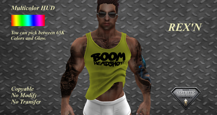 Rex'N Roll Up Tank Top "Boom"