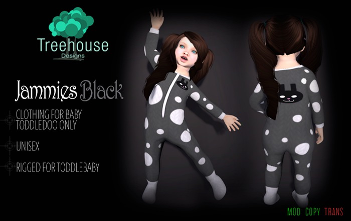 [Treehouse] Jammies - Black [BOXED]