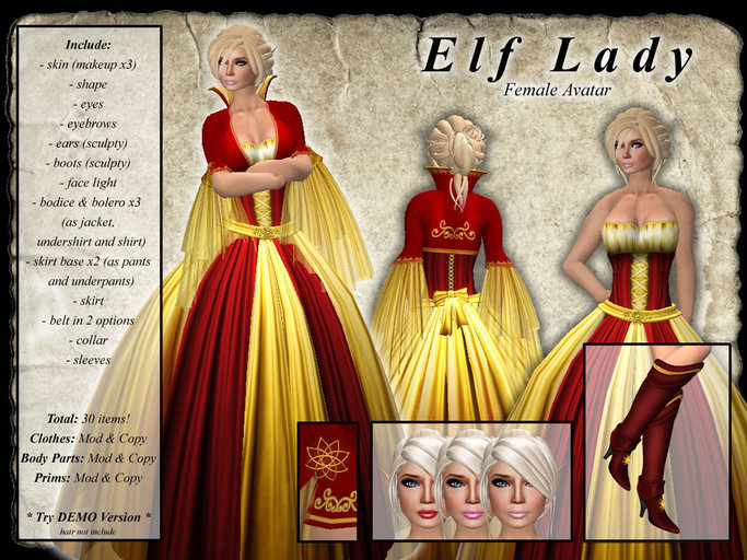 * Elf Lady * Female Avatar