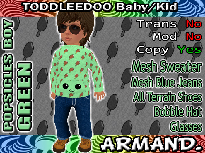 --ARMAND-- POPSICLES BOY - GREEN