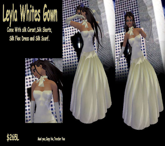 Leyla White Gown