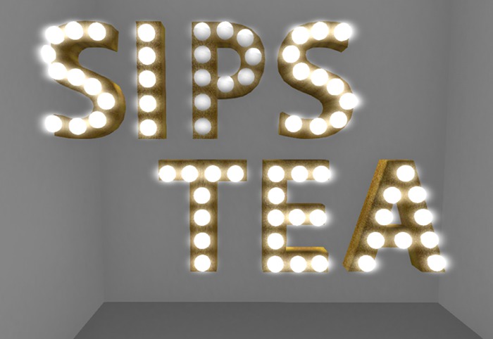 .:PO$$H - Sips Tea Lights Signs:.