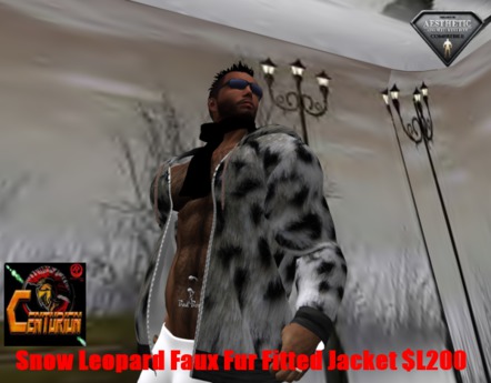 faux fur fitted jacket