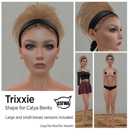 Trixxie (no mod)Shape for CATWA Catya Bento