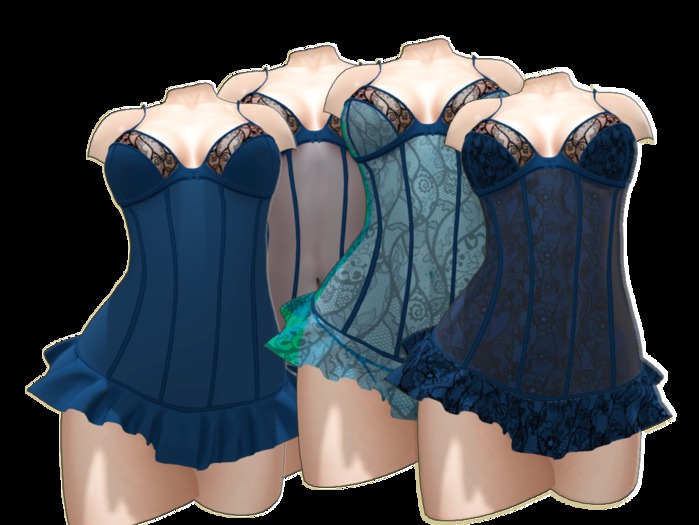 [INSOLENT] Obsession Corset Blue