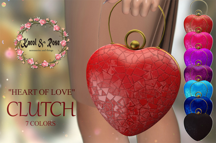 .KAROL ROSE. Clutch "Heart of Love"