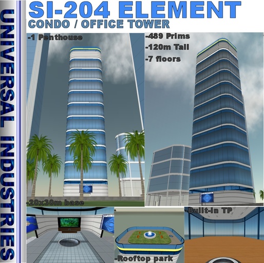 SI-204 ELEMENT CONDO / OFFICE TOWER SKYSCRAPER