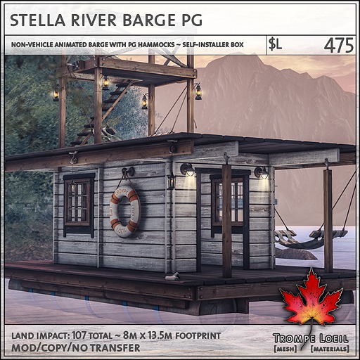 Trompe Loeil - Stella River Barge PG [mesh]