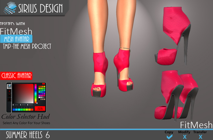 Sirius Design Summer Heels 6 TMP With Color Hud Boxed