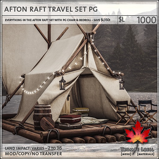 Trompe Loeil - Afton Raft Travel Set PG [mesh]