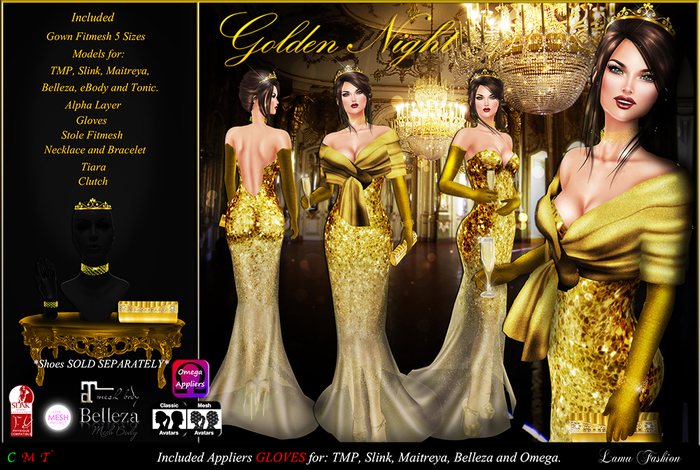 -Lamu Fashion-Gown *Golden Night* DEMO