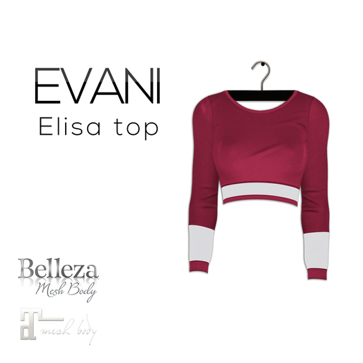 EVANI- Elisa top [Strawberry]