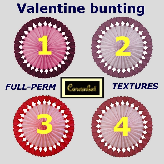 Valentine bunting texture pack