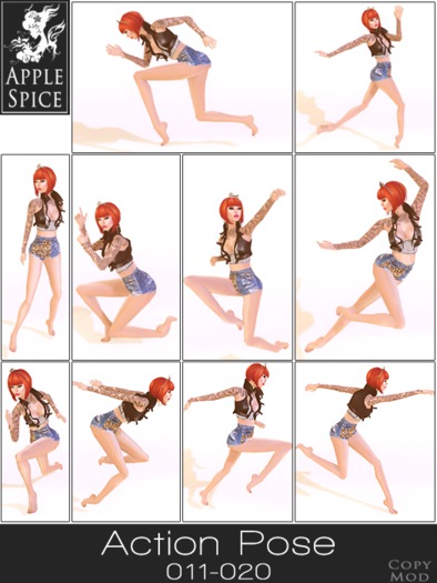 Apple Spice - Action Poses 011-020 Fatpack