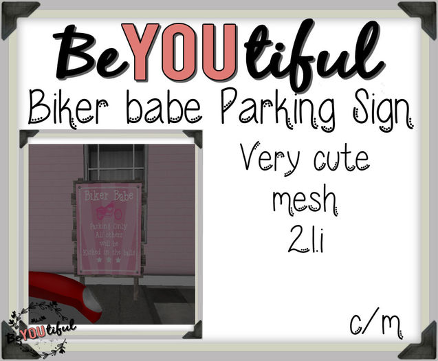 BeYouTiful} Biker Babe Parking