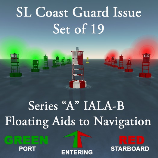 **  Kiku Craft IALA Floating Aids To Navigation set C buoy box