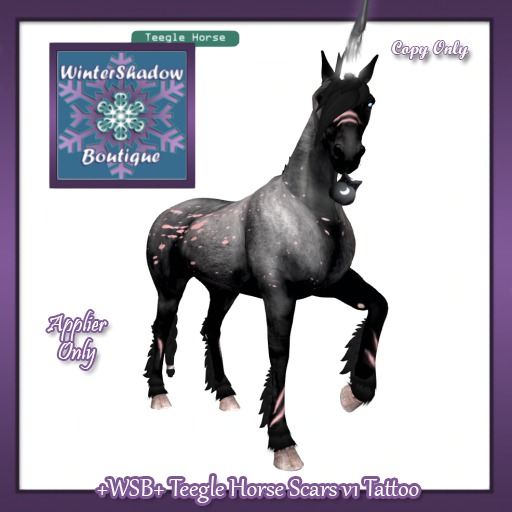 +WSB+ Teegle Horse Scars V1 Tattoo (boxed)