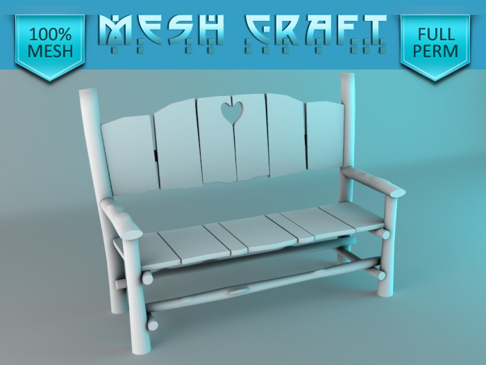 Heart Garden Bench - Full Bench