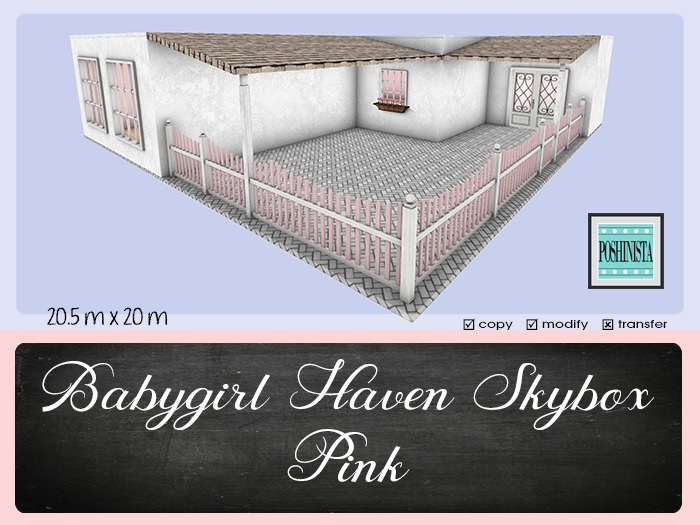 Poshinista - Babygirl Haven Skybox PINK (BOXED)