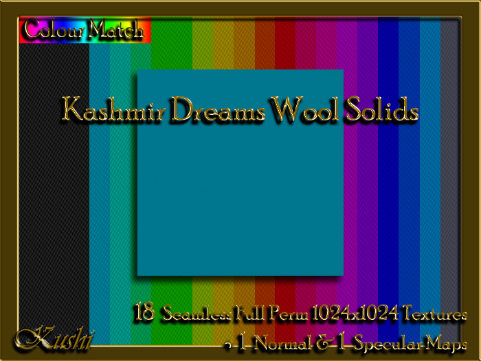 !Kushi! KashmirDreamsWOOL Textures -WEAR TO UNPACK