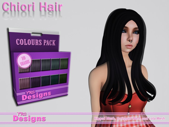 Chiori Hair With Hud Colours