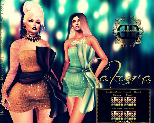 -Desmonia- Sakura Nightlife Dress Fatpack (Wear Me)