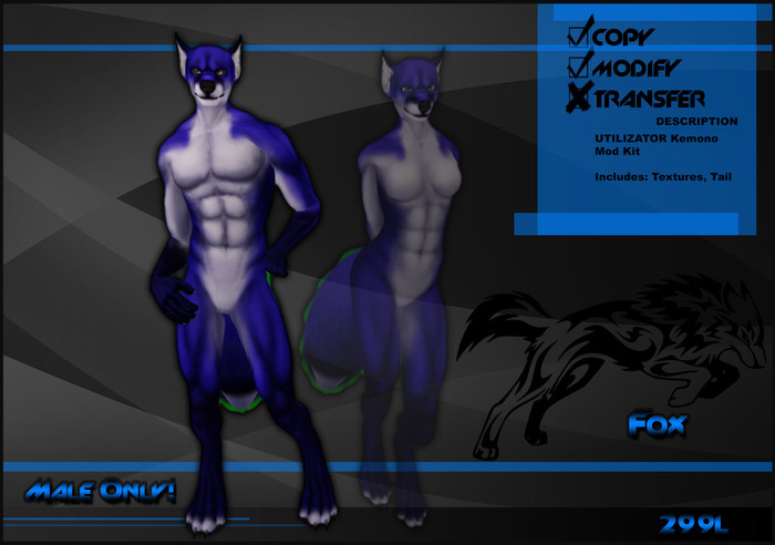 [Virtual Fuzz] 1A Fox Dark Blue M