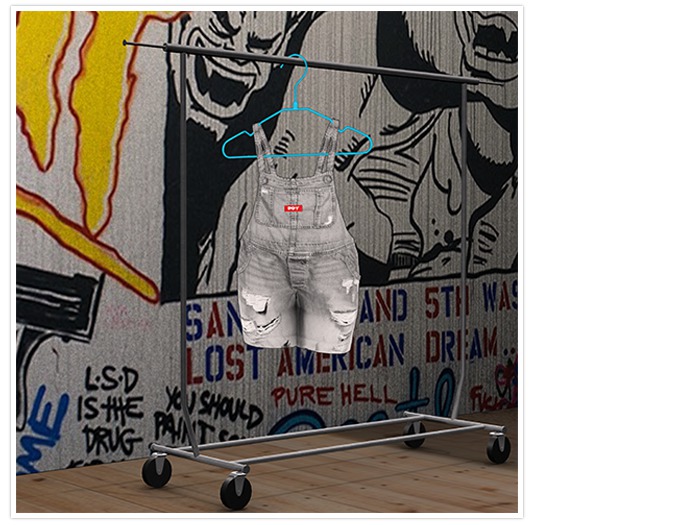 BOY. "JALEN" Denim Overalls. "GREY-WASH!"