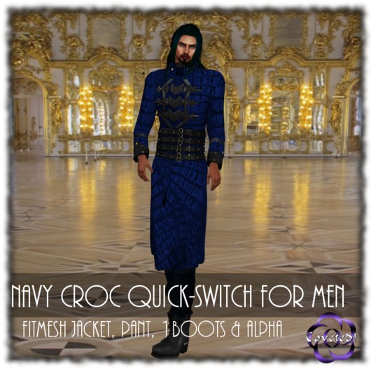 Navy Croc Quick-Switch for Men